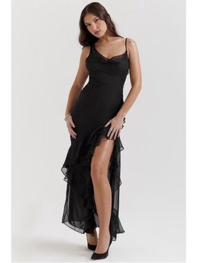 NEW House of CB Malila Dress Black Small